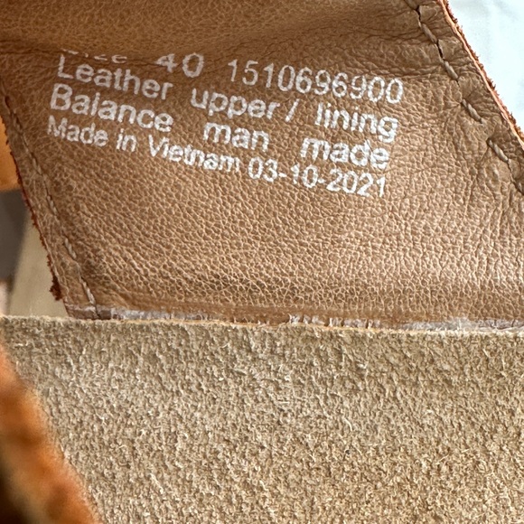 Dansko Women's Maddy Milled Nubuck Leather Orange Sandals Size 40 EU /9.5-10 US - Picture 12 of 12